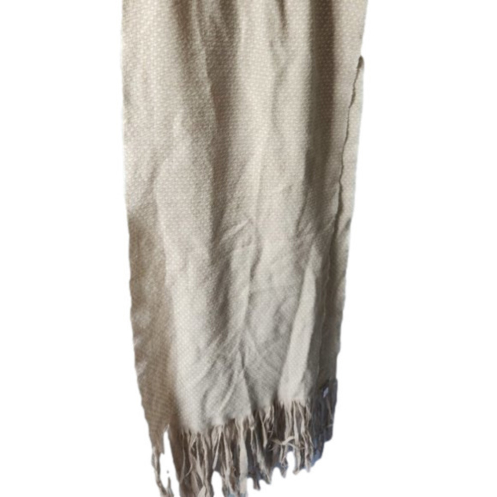 323. Cream and Tan Wool Scarf Nordstrom Scarf